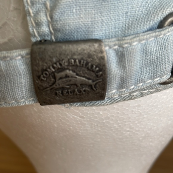 TOMMY BAHAMA BASEBALL CAP Washed-Out Blue Embroidered Orange Marlin Logo - Picture 7 of 12